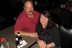 Kim with husband